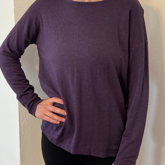 Purple Open Back Sweater - Picture 2 of 4